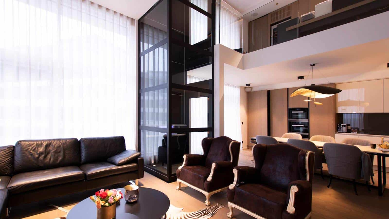 Cibes A5000 platform lift installed in a home